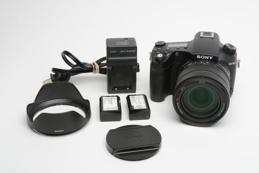 Sony RX10 Mark IV 20.1MP w/Zeiss Vario Sonnar T* zoom lens +2X batts, USA, Tested