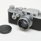 Leica IIIf 35mm rangefinder camera red dial w/5cm f2 Summitar f2 lens, Full CLA