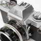 Nikon Nikkormat EL 35mm SLR Chrome Body w/50mm f2 Lens, New seals, Good!