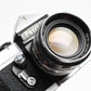 Petri Flex V 35mm SLR Film Camera w/55mm f2 Lens, 1/2 case, Tested