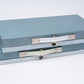 2x Smith Victor Slide Files (SF1) - Each Holds 150 2”x2” 35mm Slides - Blue/White