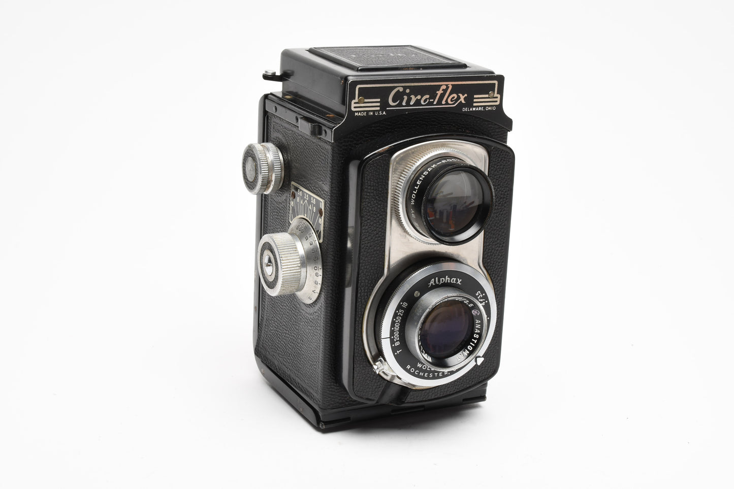 Ciroflex 120 Film 6x6cm TLR Camera w/Wollensak 85mm f3.5, Good!