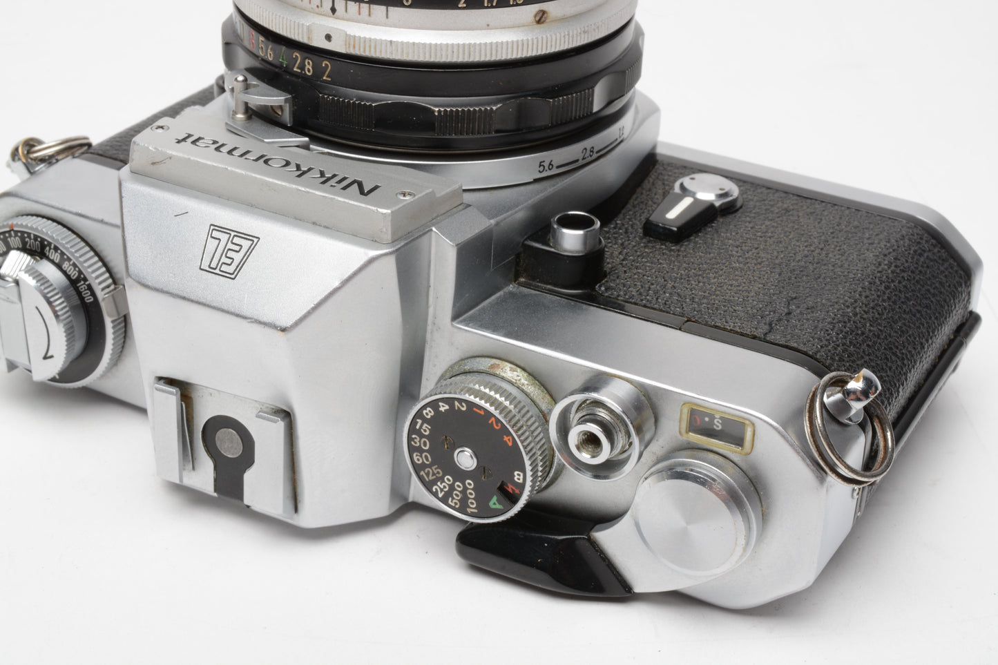 Nikon Nikkormat EL 35mm SLR Chrome Body w/50mm f2 Lens, New seals, Good!