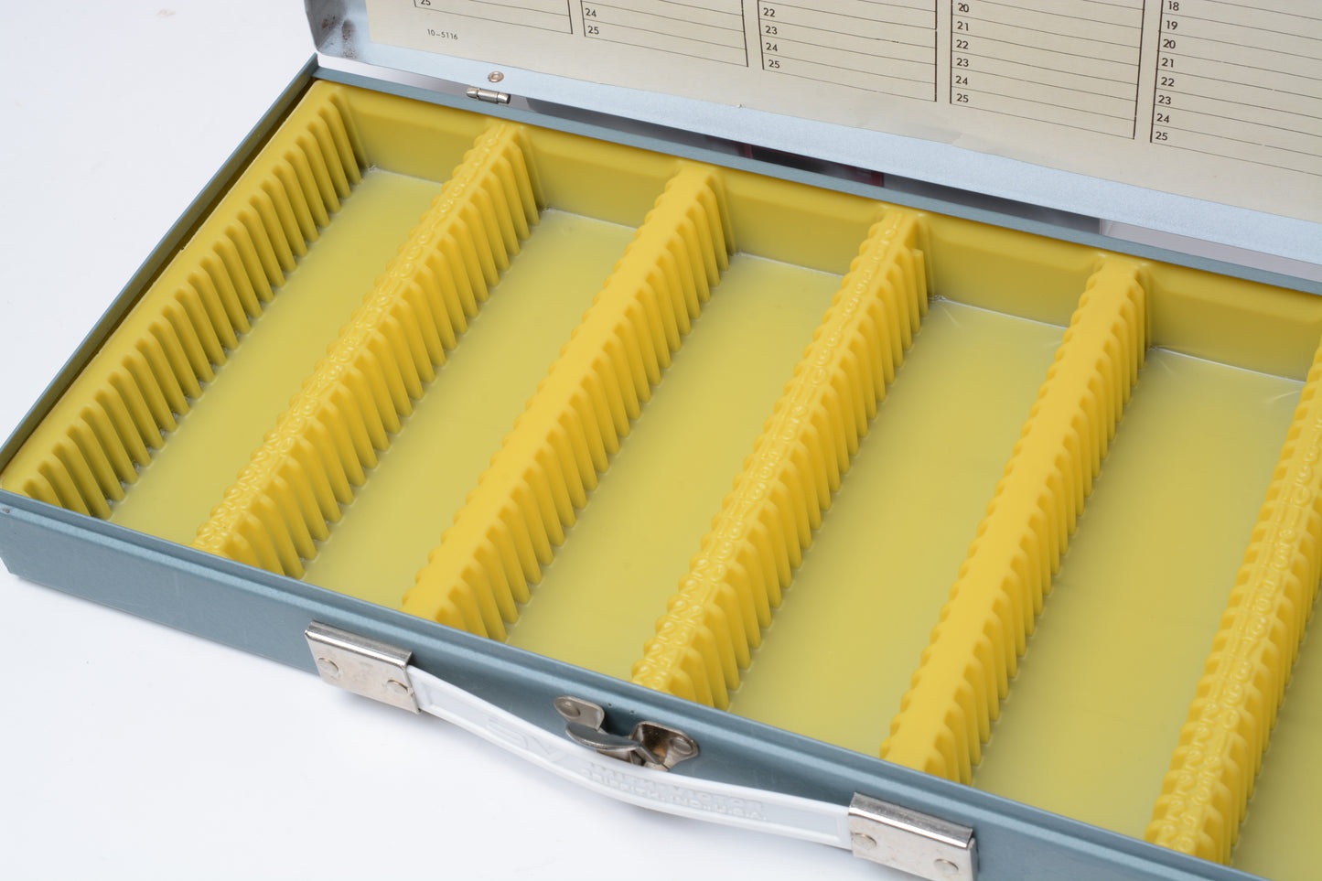 2x Smith Victor Slide Files (SF1) - Each Holds 150 2”x2” 35mm Slides - Blue/White
