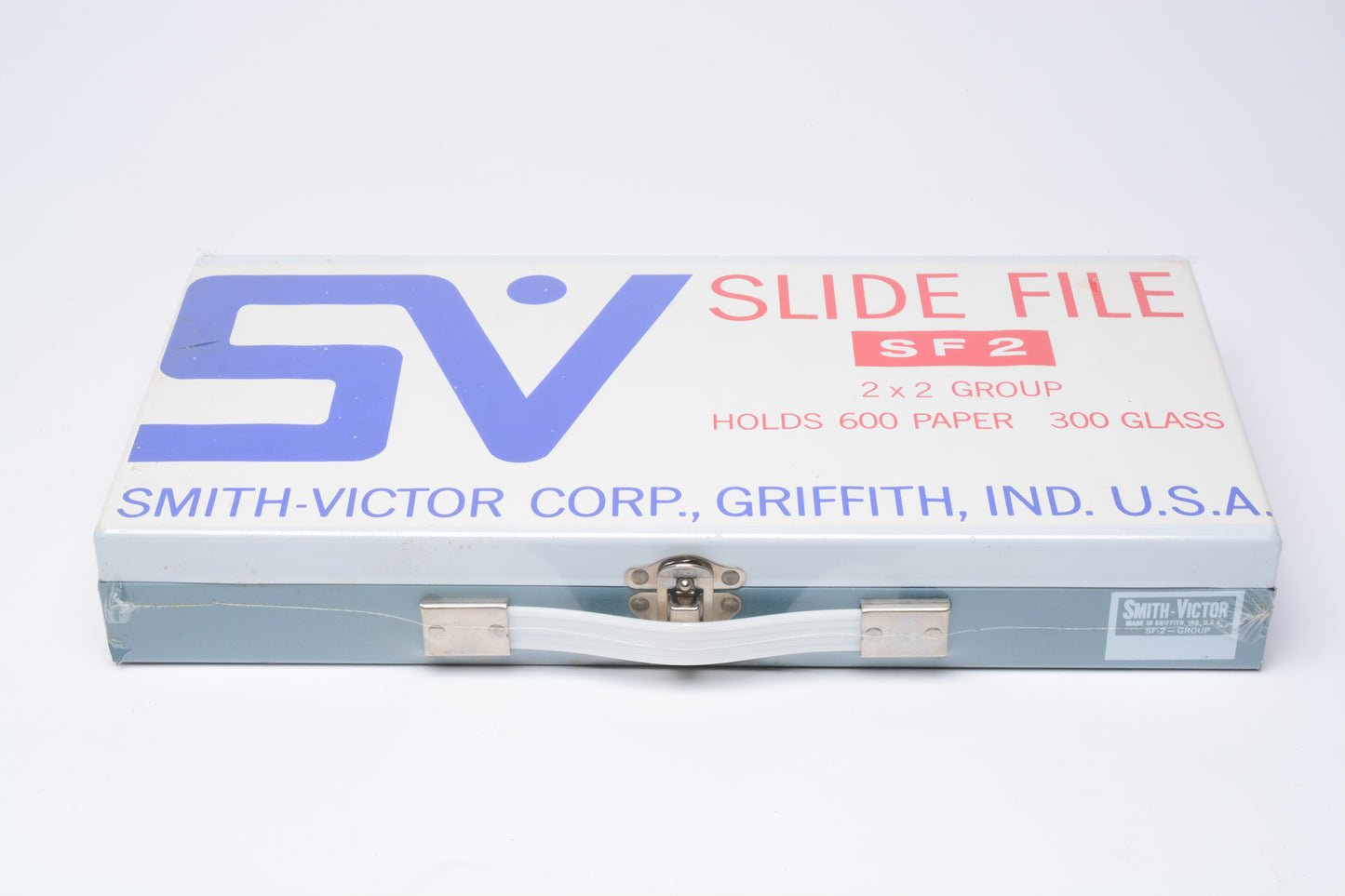 Smith Victor Slide File (SF2) for 2”x2” 35mm Slides (Blue/White) - New/Sealed