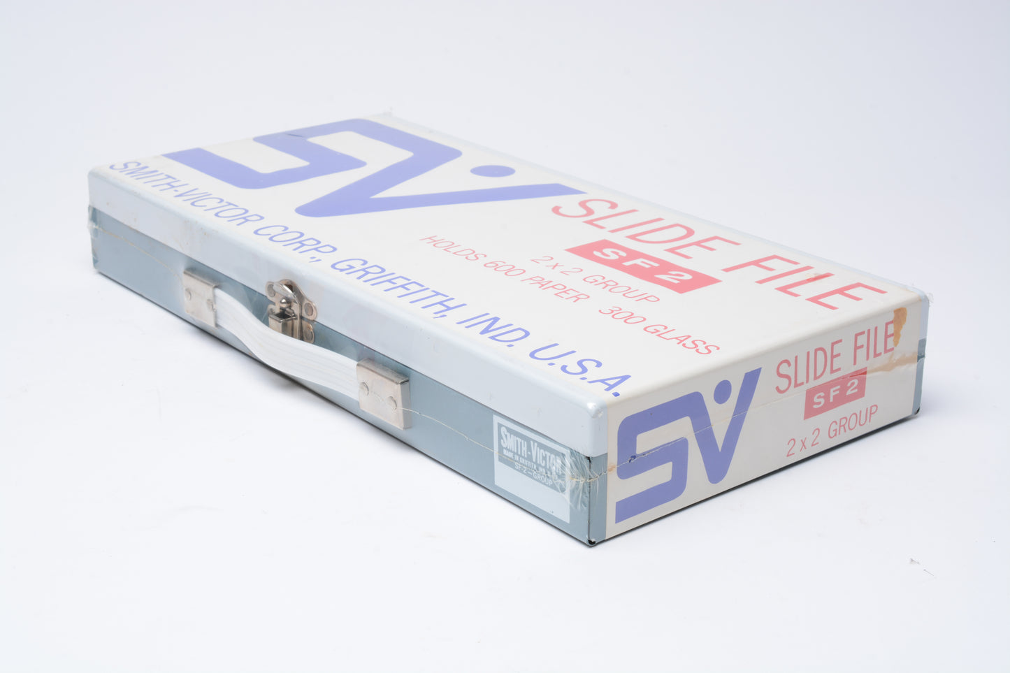 Smith Victor Slide File (SF2) for 2”x2” 35mm Slides (Blue/White) - New/Sealed