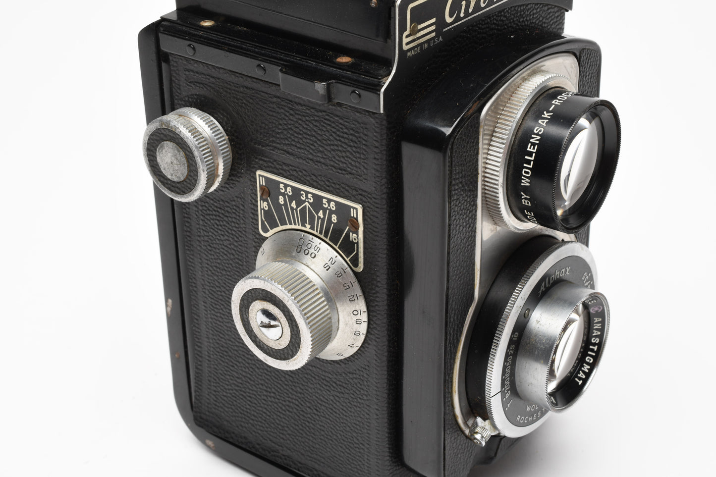 Ciroflex 120 Film 6x6cm TLR Camera w/Wollensak 85mm f3.5, Good!