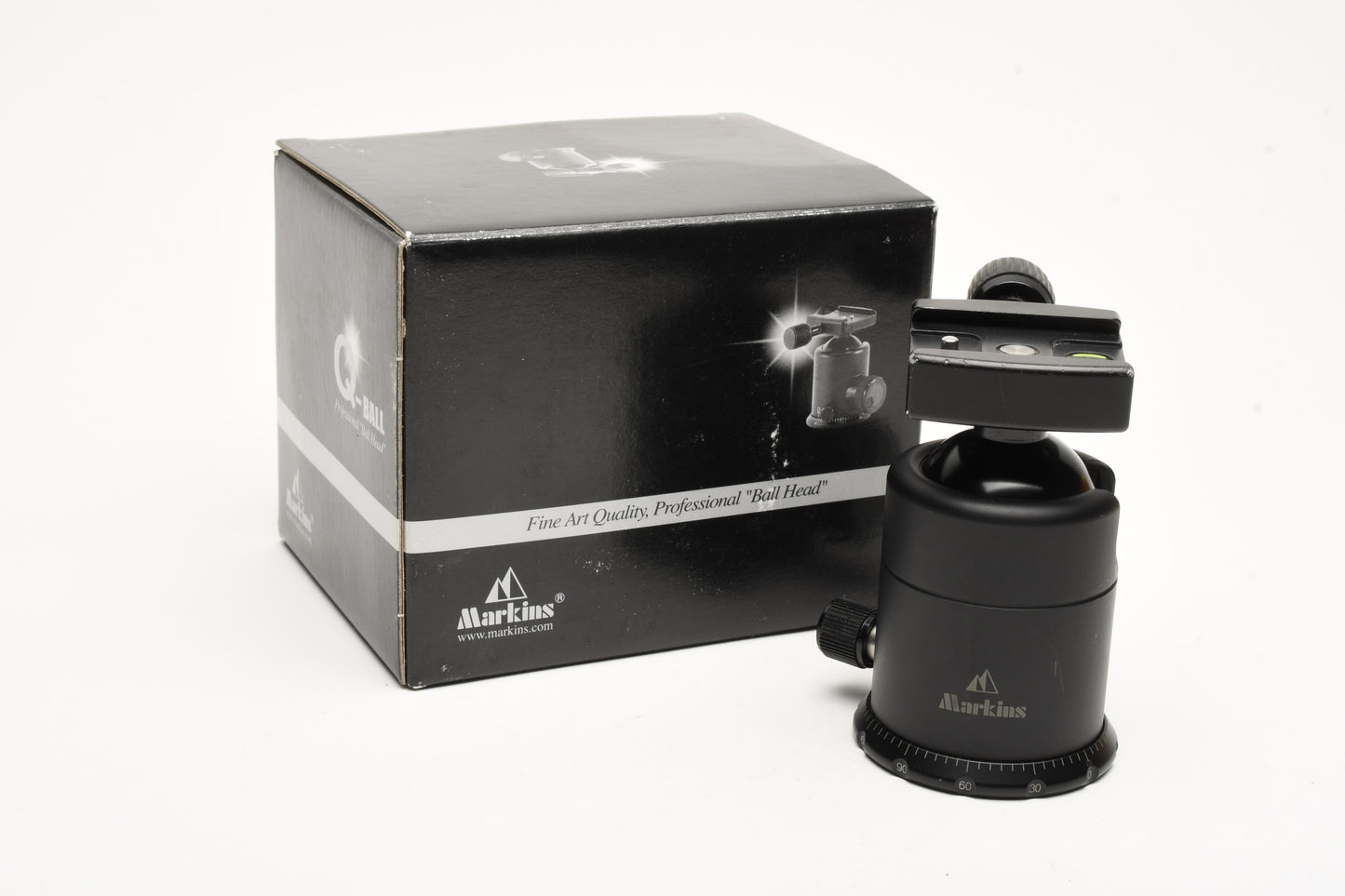 Markins Q-Ball M10-L Ball Head with Knob Release Quickshoe (No QR plate)