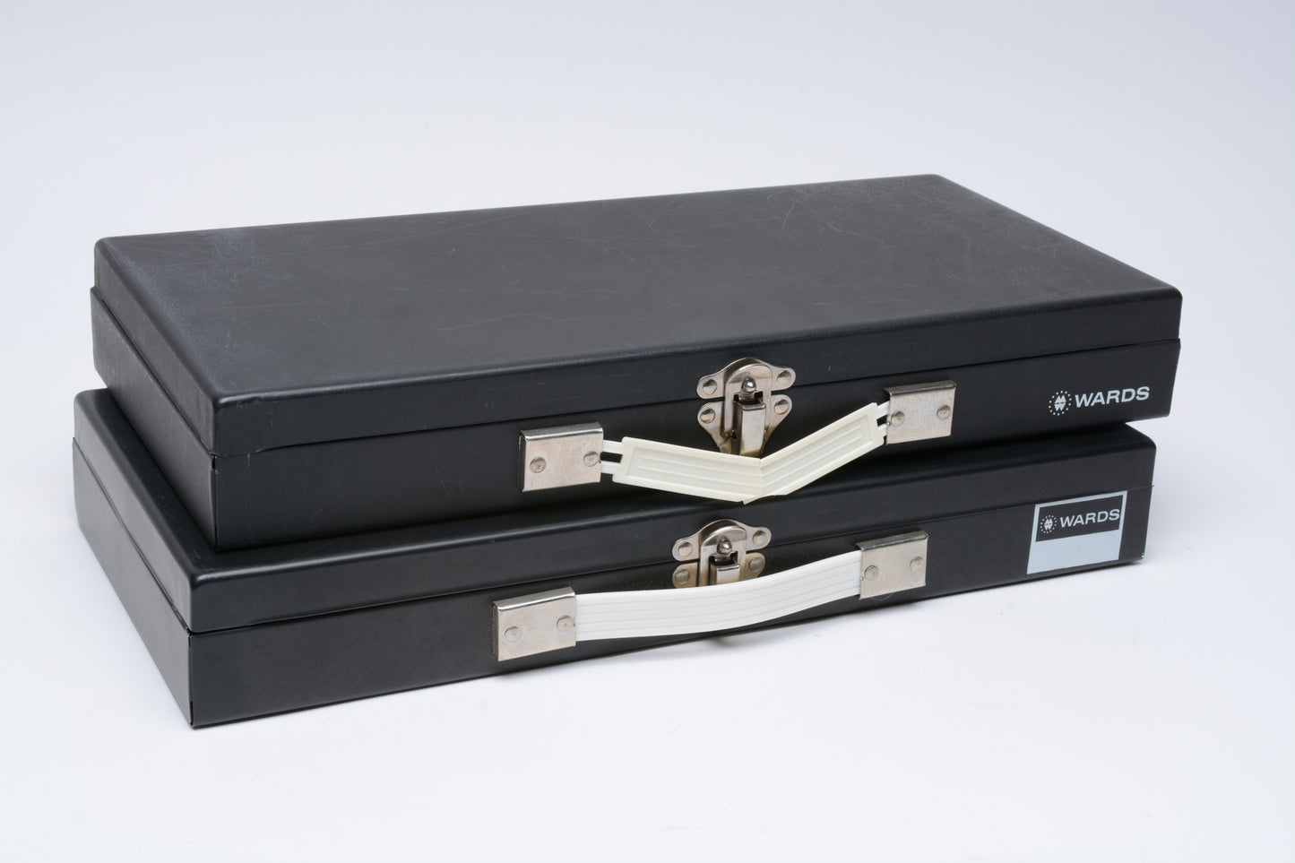 2x Wards Slide Files - Each Holds 150 2”x2” 35mm Slides - Black