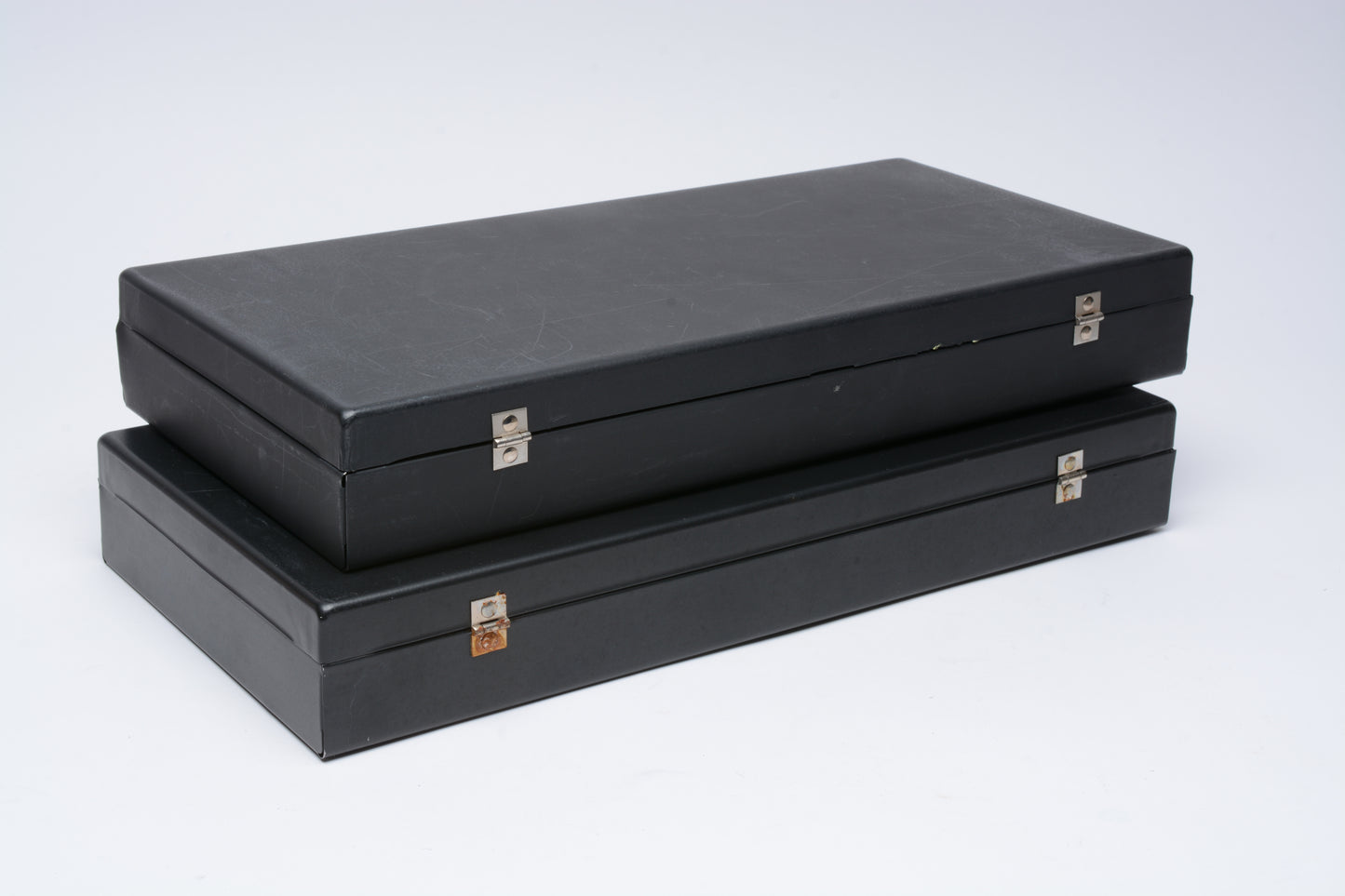 2x Wards Slide Files - Each Holds 150 2”x2” 35mm Slides - Black