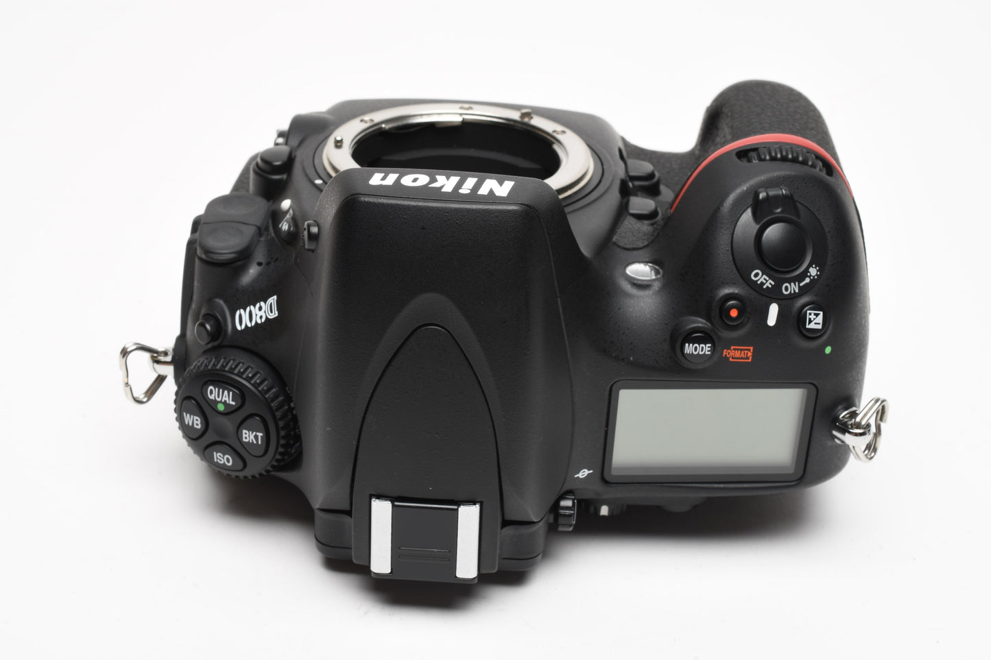 Nikon D800 DSLR body, USA, 2X batts+charger, manuals Only 1328 Acts!! Mint-