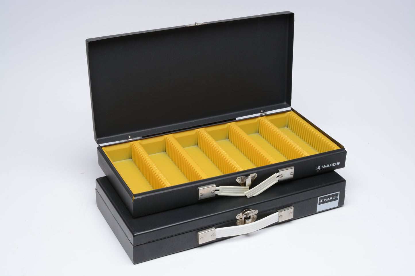 2x Wards Slide Files - Each Holds 150 2”x2” 35mm Slides - Black