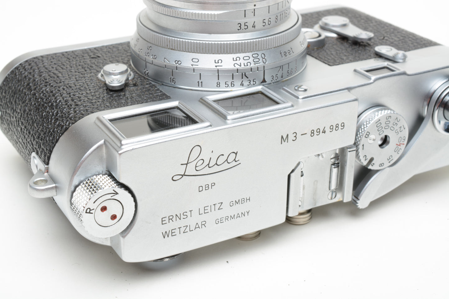 Leica M3 DS Chrome 35mm Rangefinder w/Summaron 3.5cm f3.5 Full CLA, Nice!