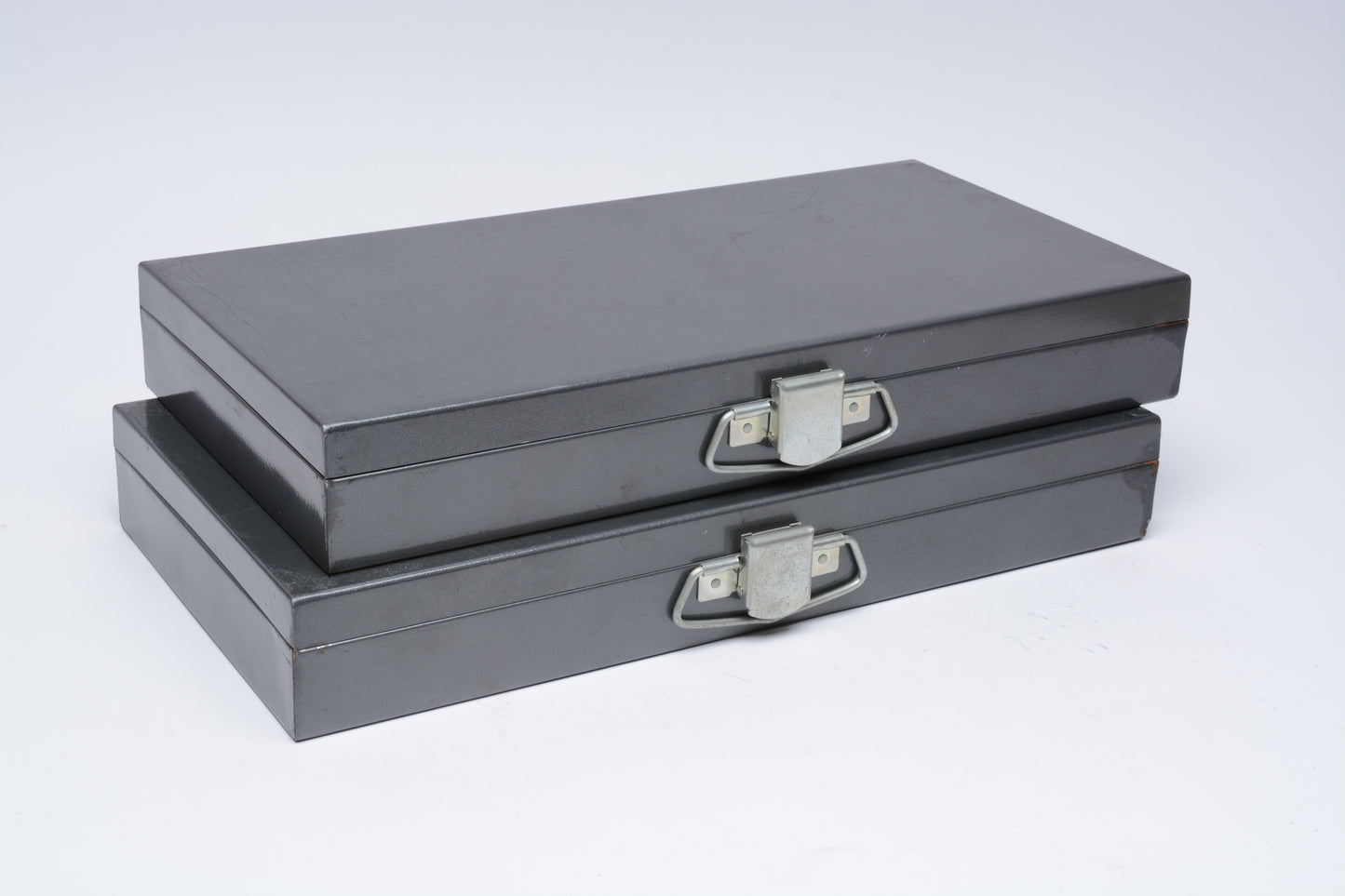 2x Gray Slide Files - Each Holds 150 2”x2” 35mm Slides, Clean