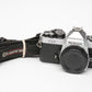 Nikon FE2 35mm SLR Chrome Body Only, Strap, New Seals!