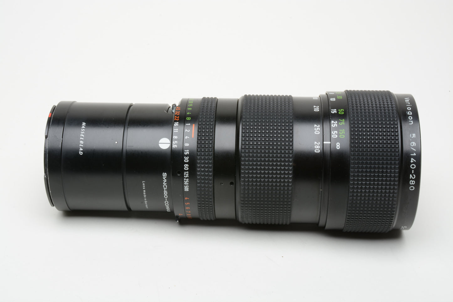 Hasselblad Variogon Schneider F 140-280mm F5.6 Macro Zoom Lens, UV, hood