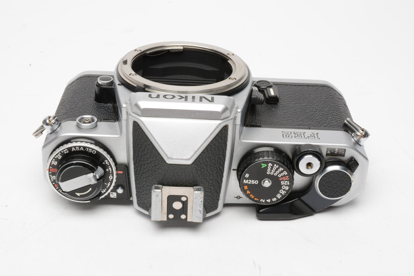 Nikon FE2 35mm SLR Chrome Body Only, Strap, New Seals!