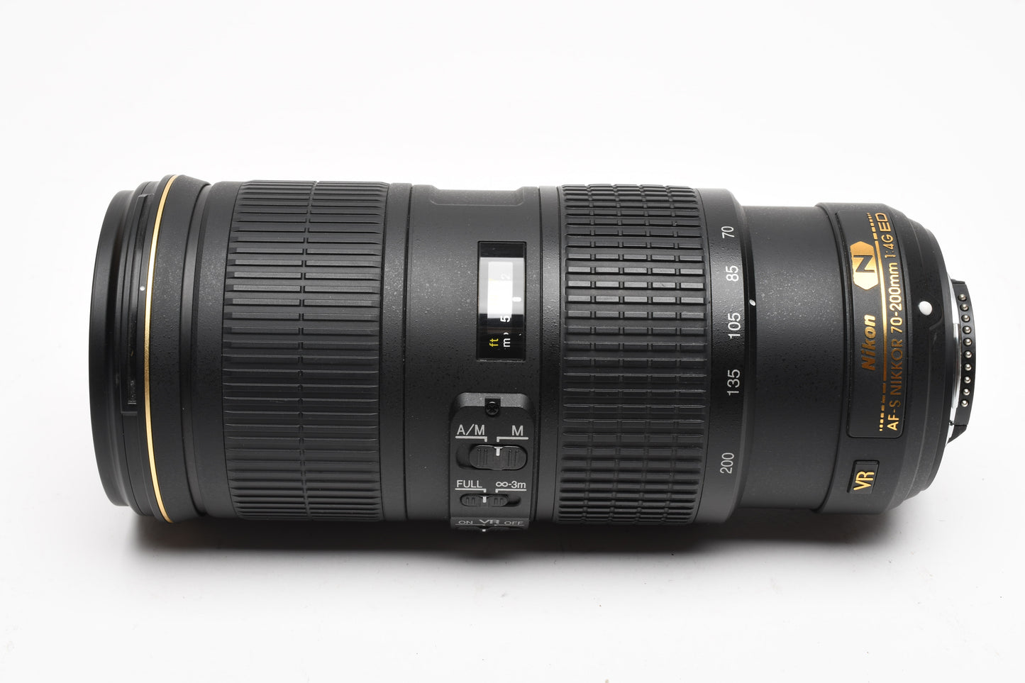 Nikon AFS 70-200mm f4G ED VR zoom lens, hood, case, Box, Mint