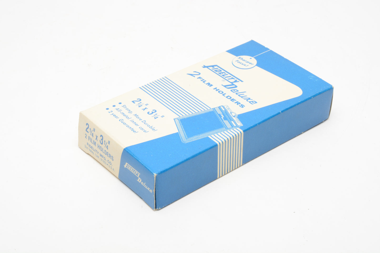 2x Fidelity Deluxe 2 1/4 x 3 1/4 film holders, Brand new - Never Used