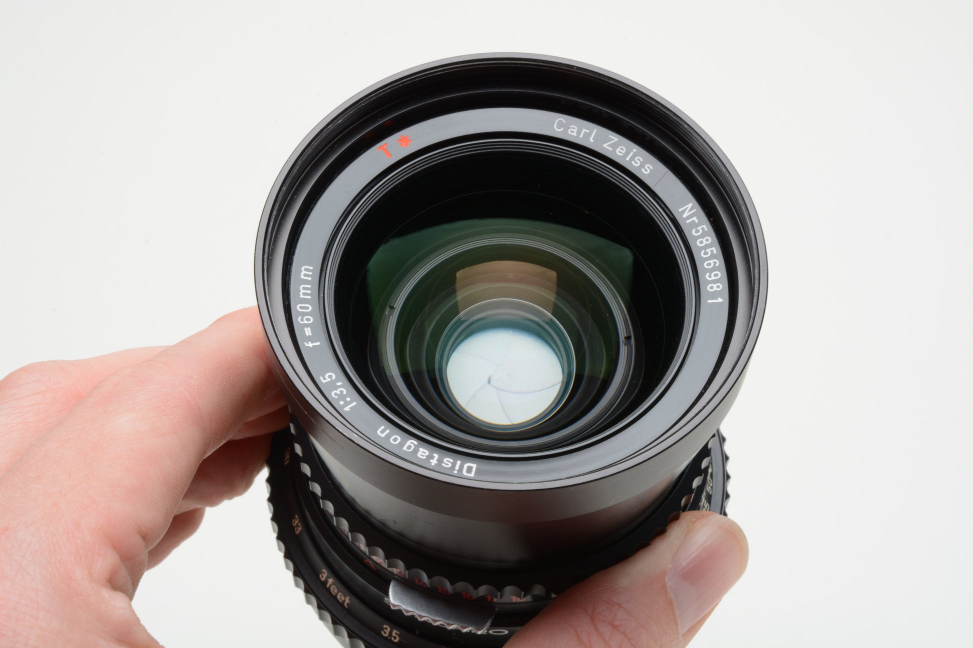 Hasselblad Zeiss Distagon T* 60mm Lens (Black) hood, cap