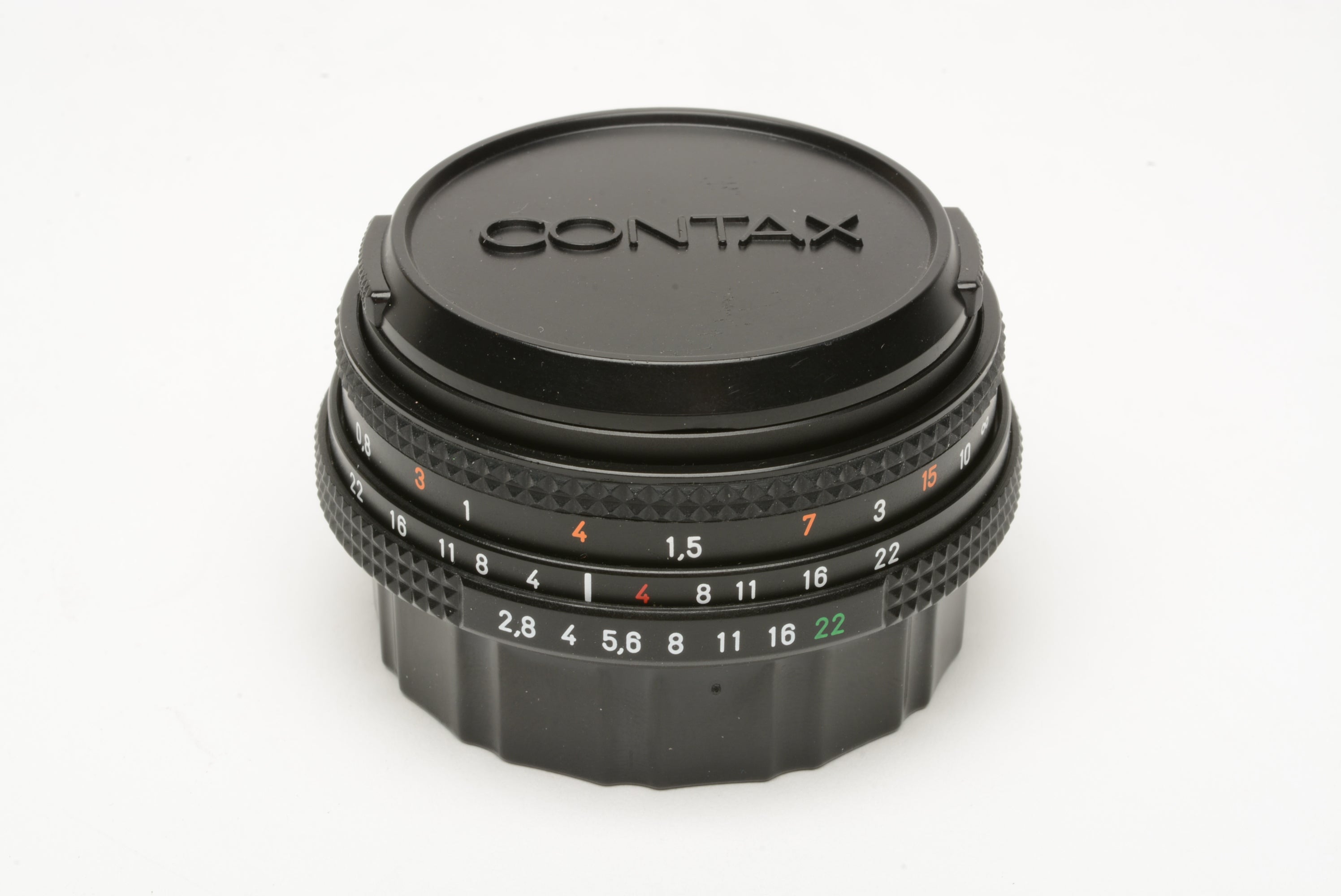 Carl Zeiss Contax Tessar T* 45mm f2.8 Pancake lens, caps, very clean and  sharp!