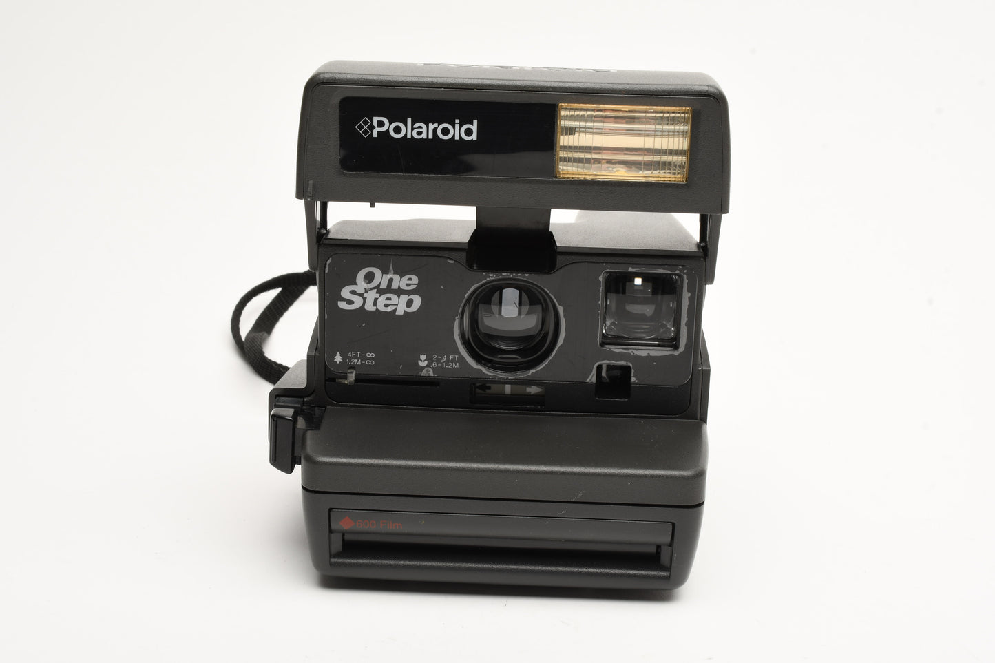 Polaroid 600 OneStep Instant Camera (600 film), tested, clean, w/Strap
