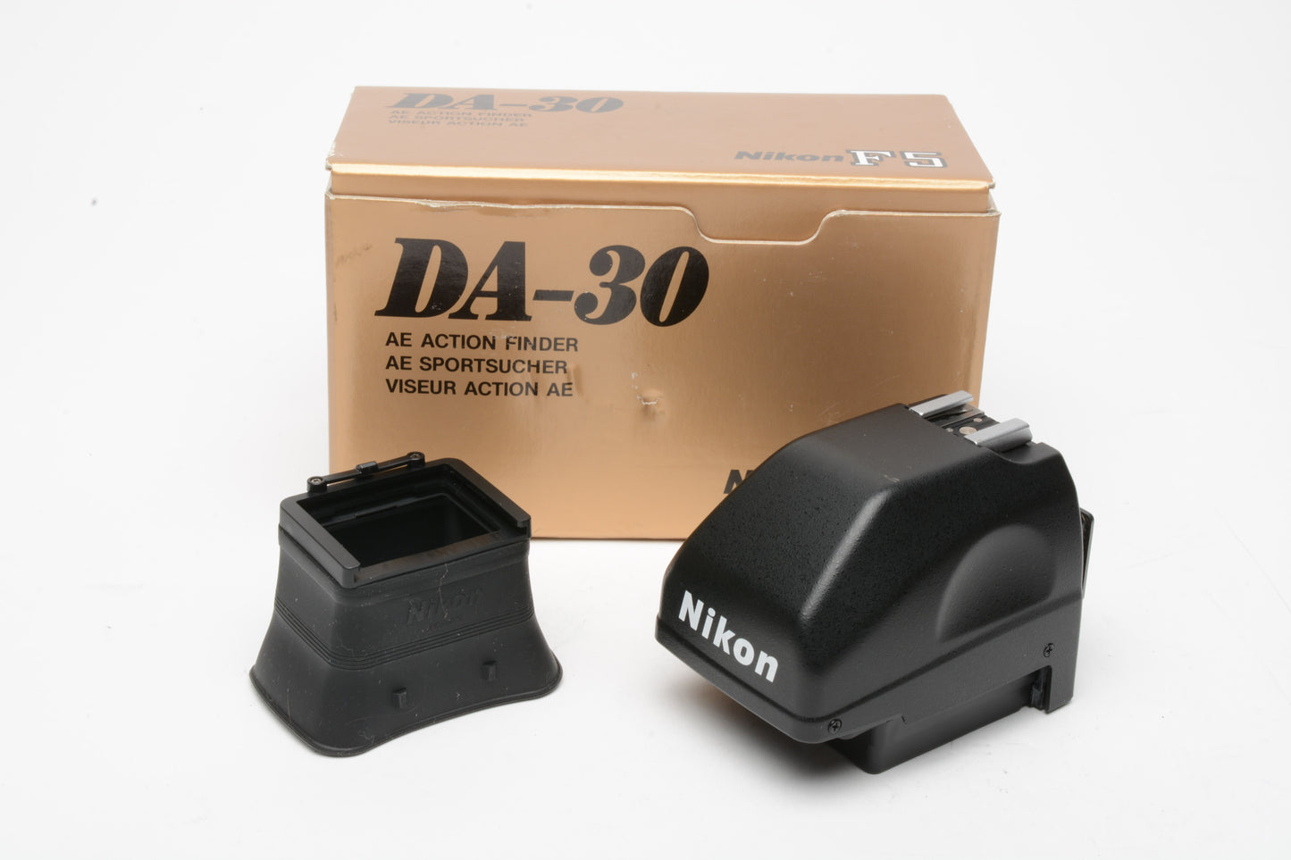 Nikon Photomic DA-30 AE Action Finder w/Silicone Attachment, Boxed for Nikon F5