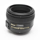 Nikon AFS Nikkor 50mm f1.4G Prime lens, hood, pouch, Box, Mint