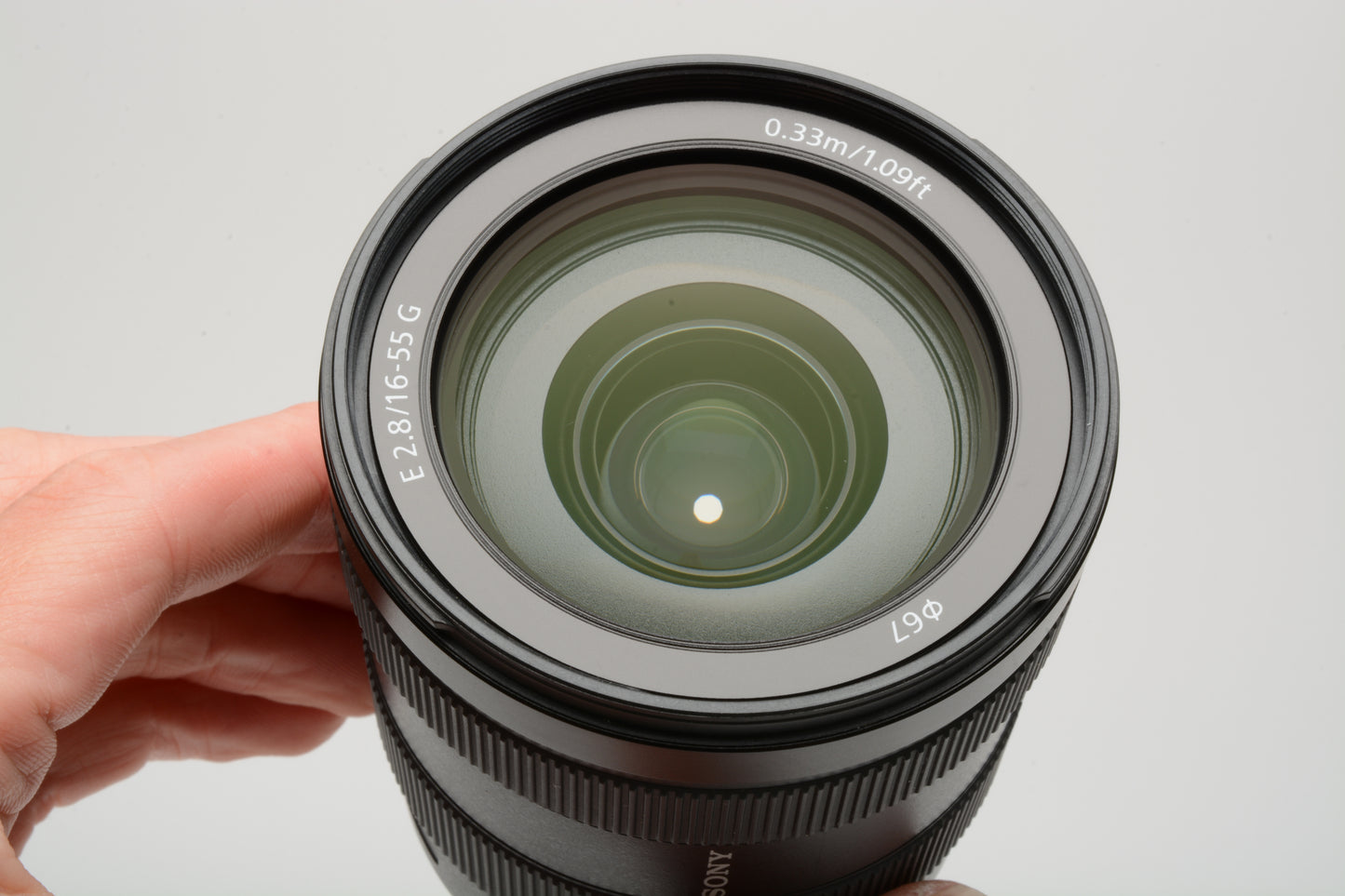 Sony E 16-55mm f2.8G Lens SEL1655G w/Caps + B&W UV filter, Mint-