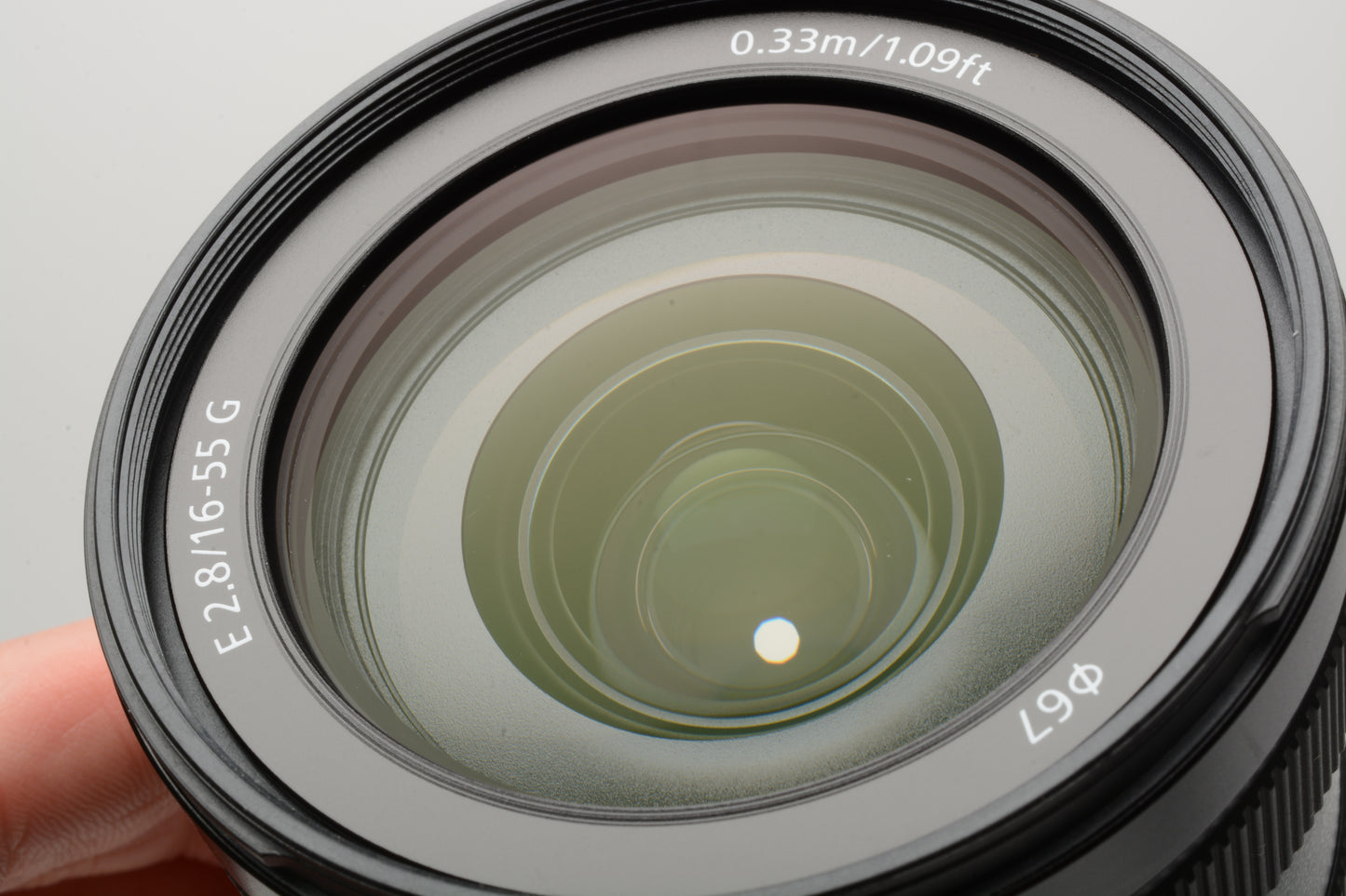 Sony E 16-55mm f2.8G Lens SEL1655G w/Caps + B&W UV filter, Mint-