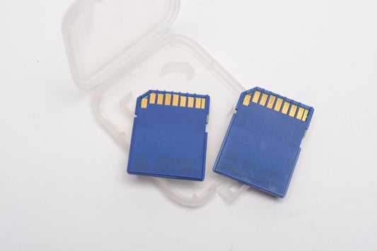 2X Leica 64MB SD cards, Formatted, clean