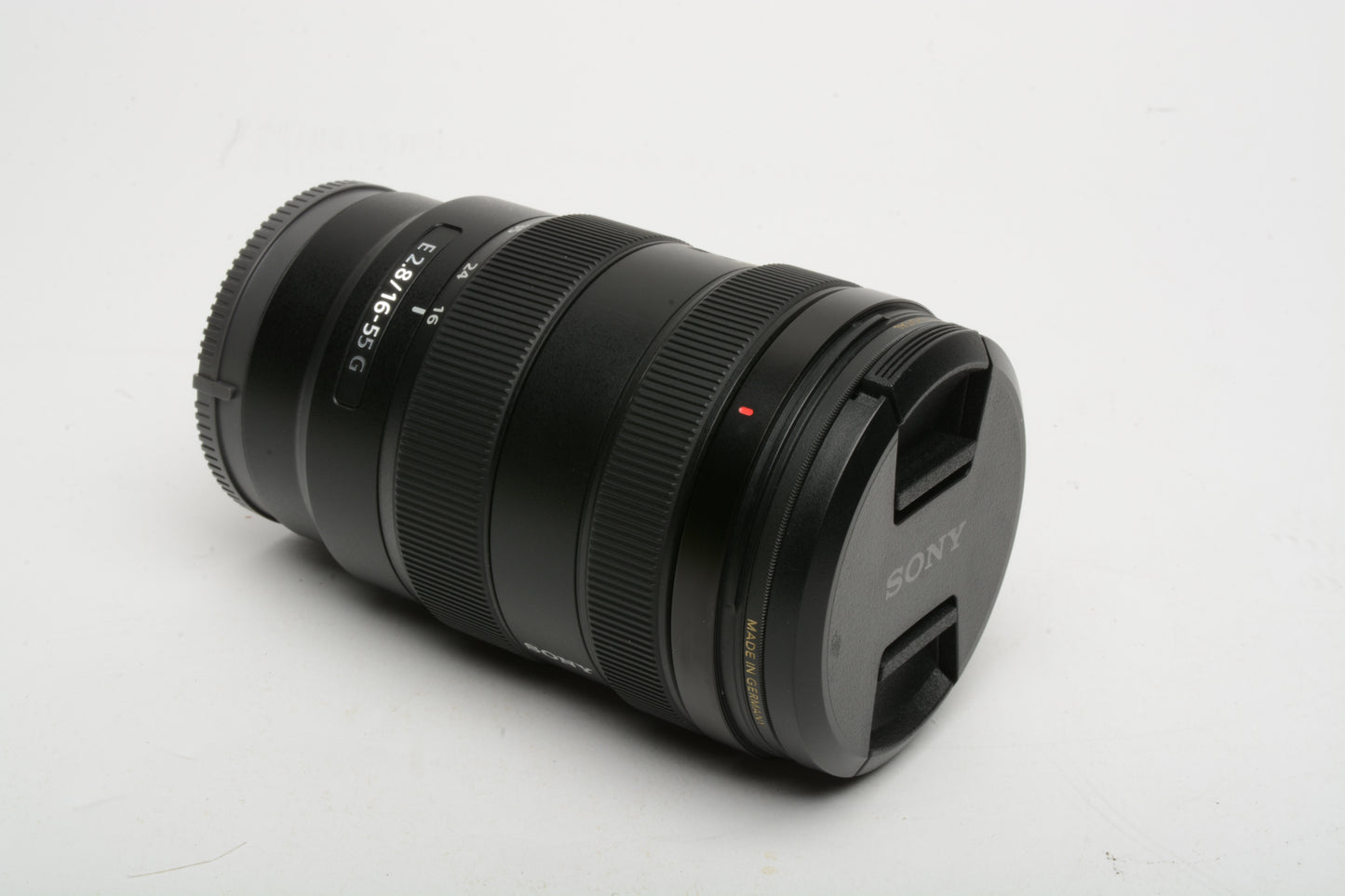 Sony E 16-55mm f2.8G Lens SEL1655G w/Caps + B&W UV filter, Mint-