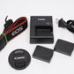 Canon Rebel T7 DSLR w/18-55mm f3.5-5.6 IS II, 2 Batts, Mint-, Only 3417 Acts!