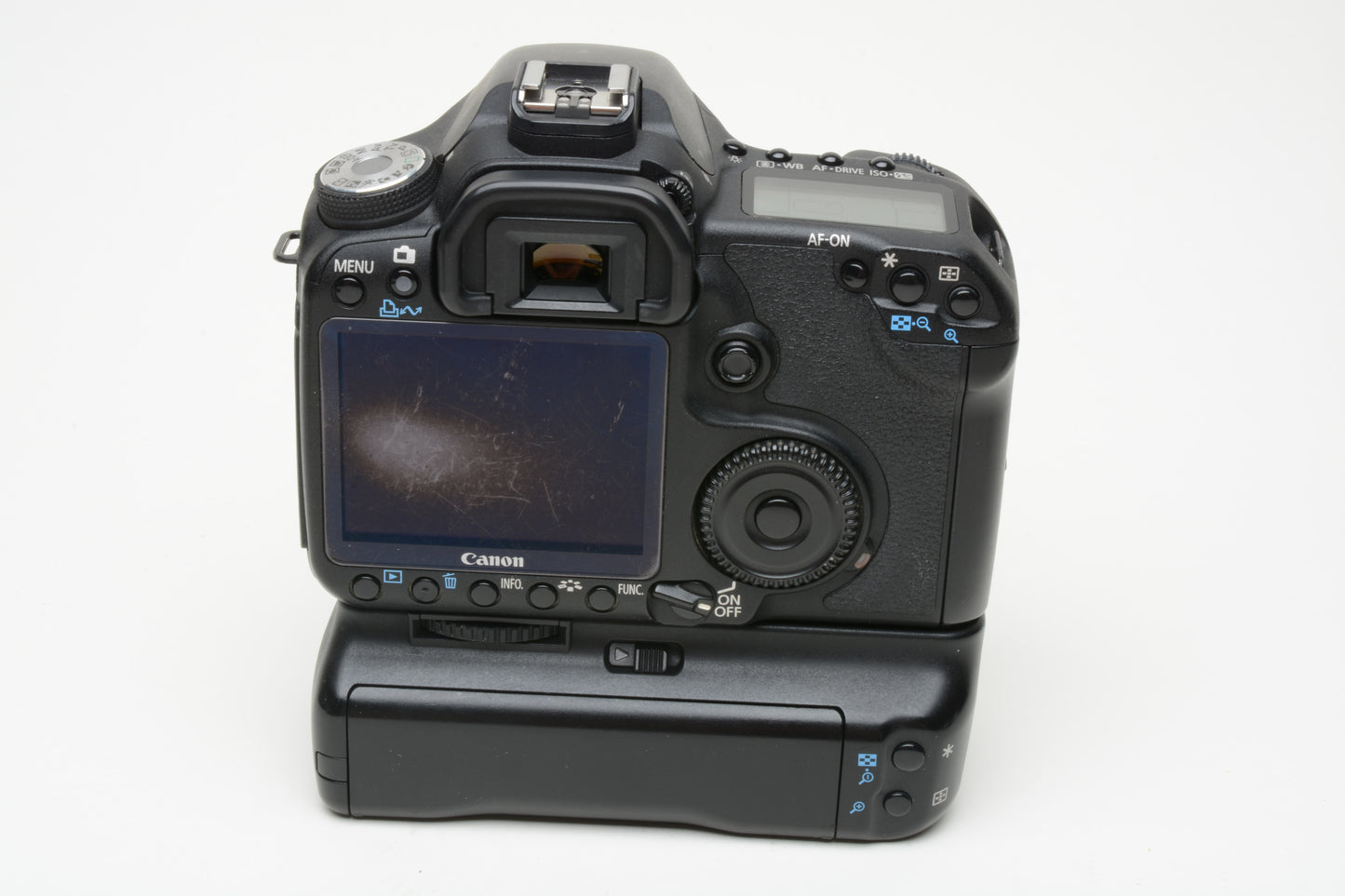 Canon EOS 50D DSLR Body w/BG-E2N Grip, 2Batts, charger, strap, body cap 33K Acts