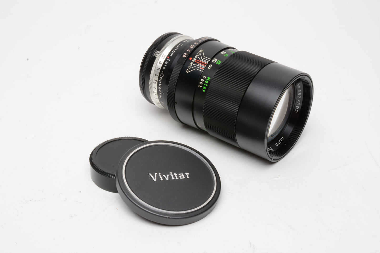 Vivitar 135mm f2.8 Portrair lens M42 Mount w/Bonus Auto 2x-1 Tele-Converter +caps