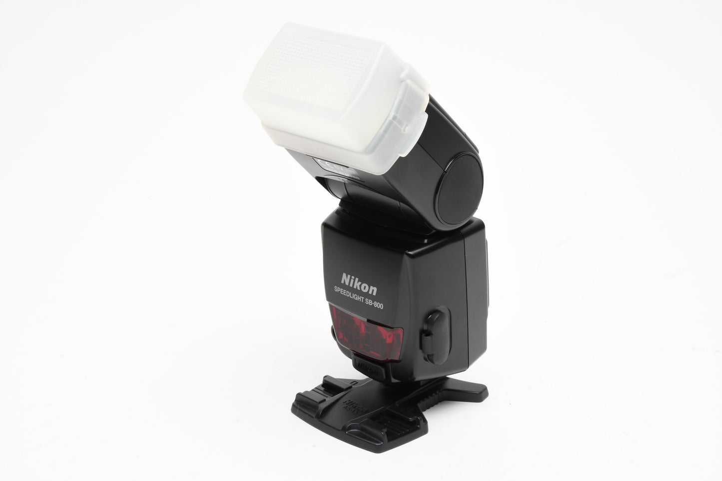Nikon SB-800 Speedlight flash w/diffuser, stand, filters, Mint-