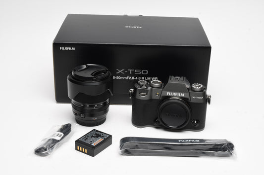 Fujifilm X-T50 Mirrorless Camera w/ 16-50mm f2.8-4.8 Kit, USA, Mint