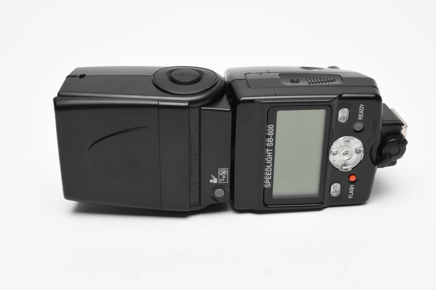 Nikon SB-800 Speedlight flash w/diffuser, stand, filters, Mint-