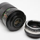 Vivitar 135mm f2.8 Portrair lens M42 Mount w/Bonus Auto 2x-1 Tele-Converter +caps