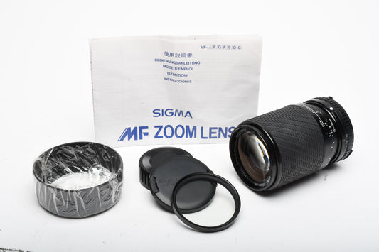 Sigma 35-135mm f3.5-4.5 zoom lens for Nikon Ai-S, Caps, Hood, UV, Nice