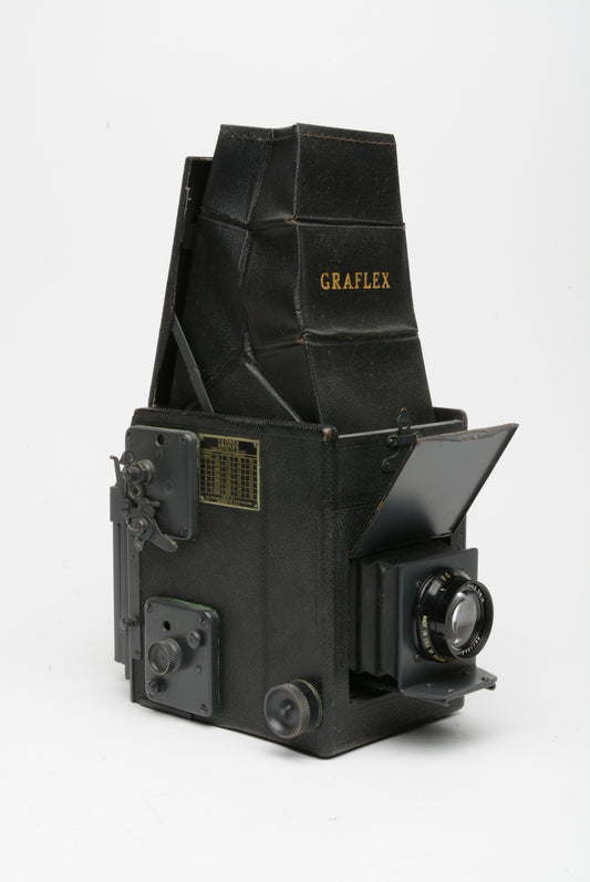 Folmer Graflex R B Series B  Focal-plane shutter camera w/Kodak #31 5.5" f4.5 lens Vintage