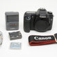 Canon EOS 50D DSLR Body w/Battery, charger, strap, body cap+16GB CF, 13K Acts