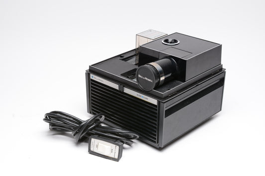 Bell & Howell Slide Cube Projector Model 975 Tested, Works, w/Cube+Remote