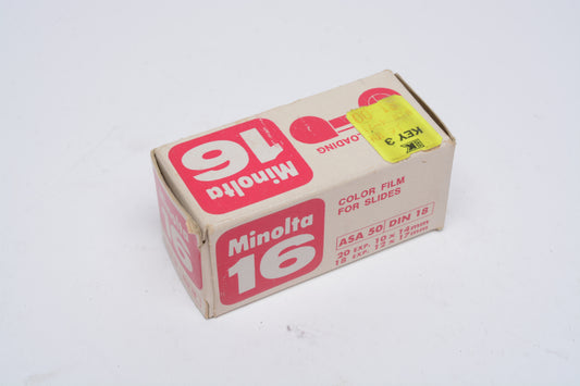 Minolta 16 16mm Color Slide film 50ASA Expired 7/72