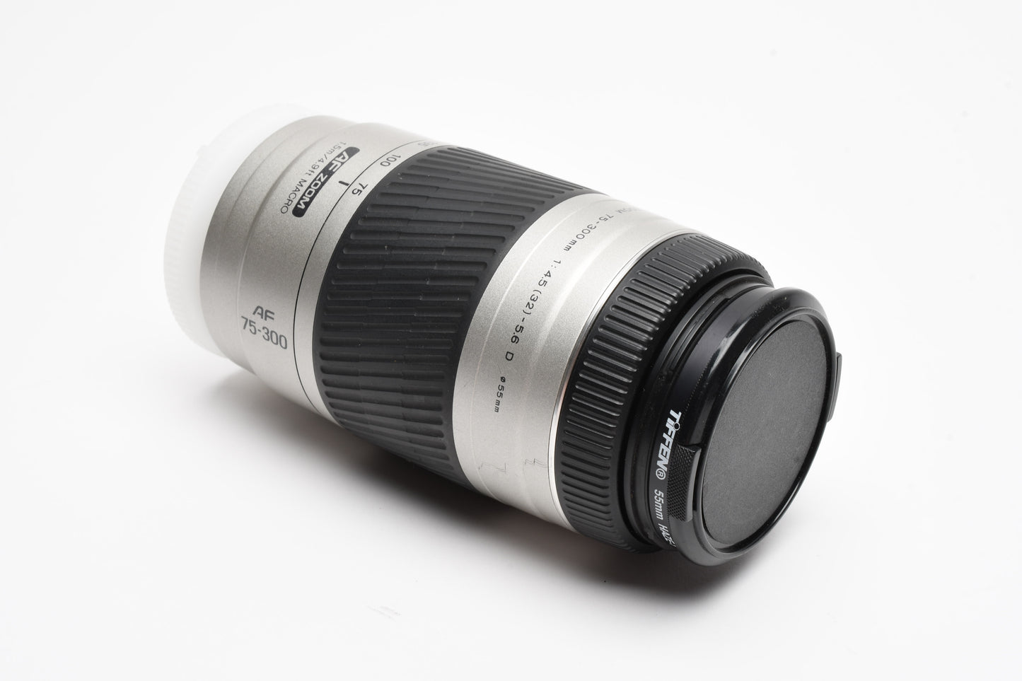 Minolta AF 75-300mm F4.5-5.6D Macro Zoom Lens, caps, UV, nice & clean