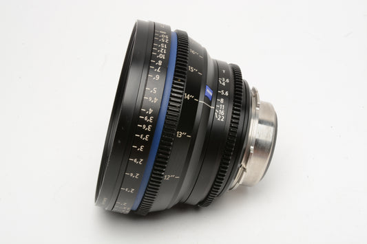 Zeiss Distagon Prime 18mm T3.6 Compact Prime (PL Mount) w/Caps, Nice and clean
