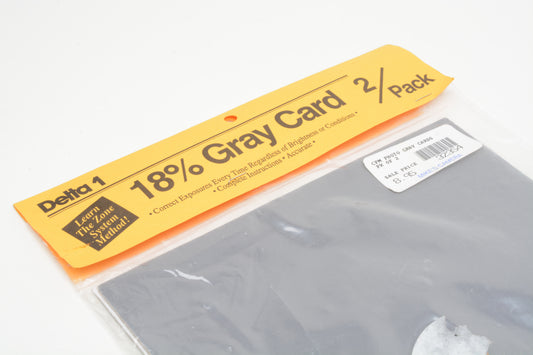Delta 1 set of 2 Gray Cards 8x10" Very clean