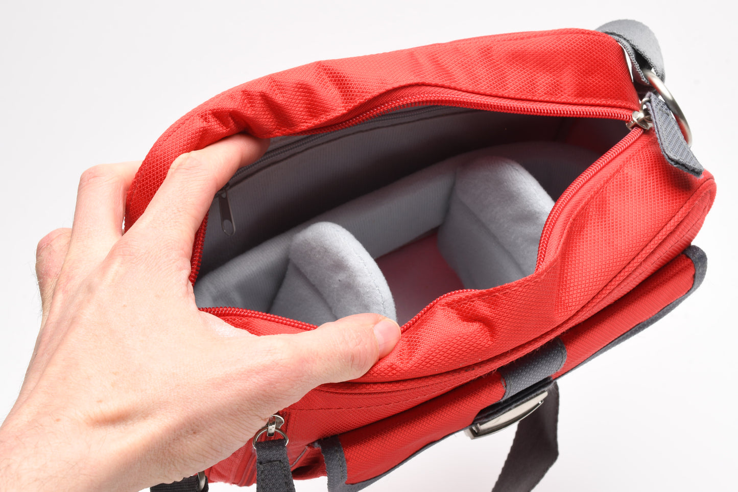 Nikon Red shoulder bag camera bag, Genuine, ~10x6.5x3.25"