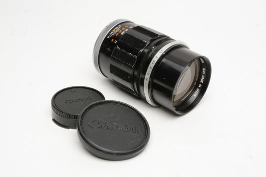 Canon FL 135mm f2.5 Portrait lens, Nice lens, w/Caps