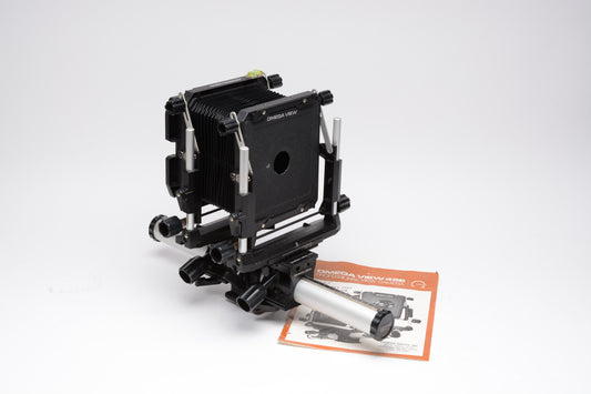 Omega View 45E 4x5 Monorail View Camera w/case+lens board